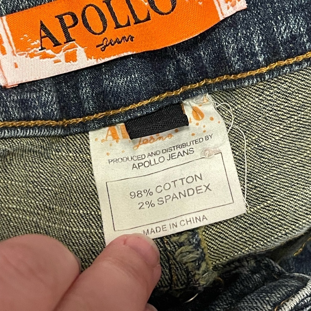 Apollo jeans vintage 90s Y2K faded pattern jeans - Picture 6 of 9
